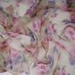 Sage Green floral print 22gm Pure Silk Organza Fabric GTS-31141