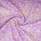 Lavender & Grey Paisley Print Cotton Mulmul Fabric PG-30382