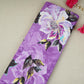 Violet Floral Print Cotton Mulmul Fabric PG-30383