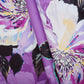 Violet Floral Print Cotton Mulmul Fabric PG-30383