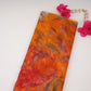 Mustard Yellow floral print 22gm Pure Silk Organza Fabric GTS-31139