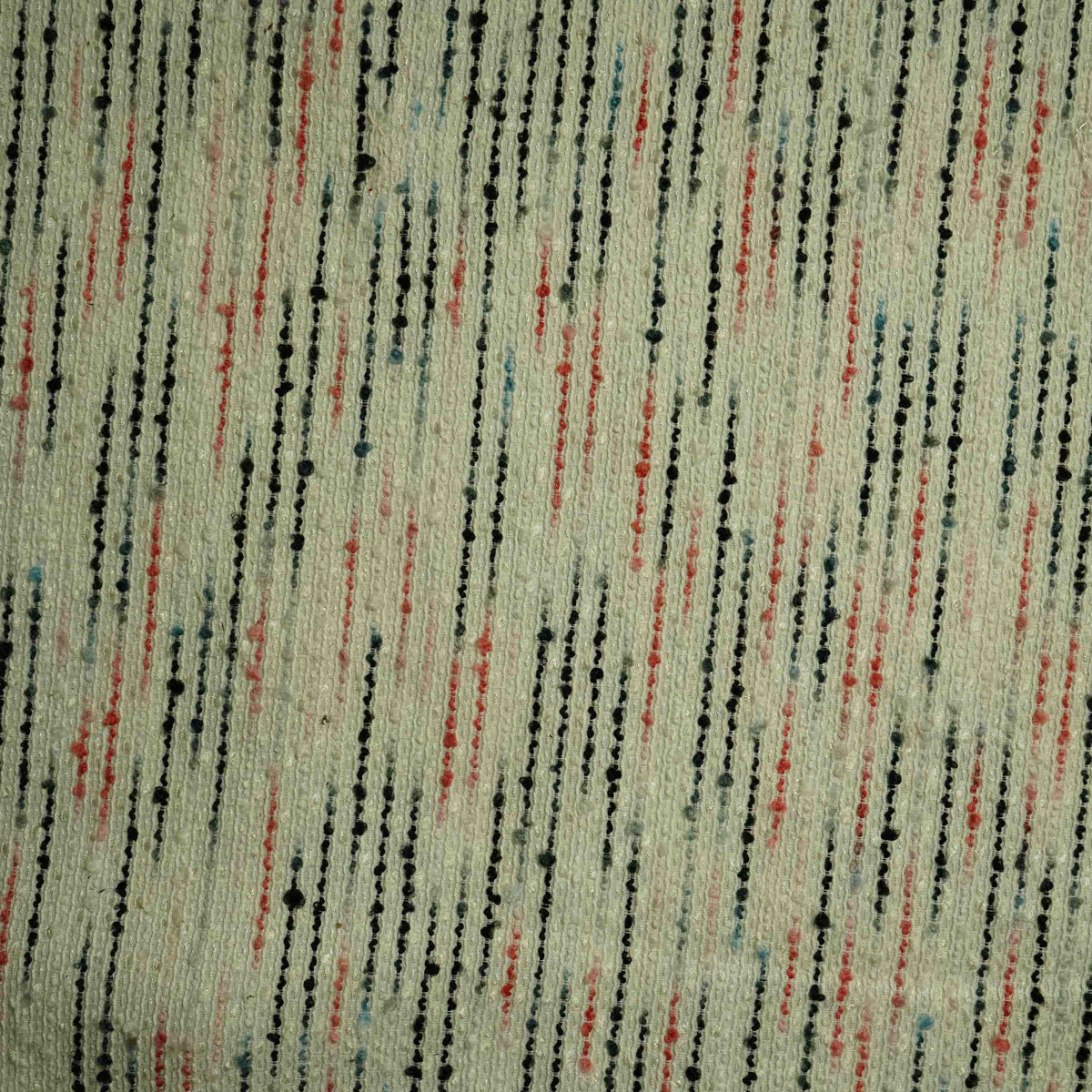 Premium White Multicolor Tweed Fabric