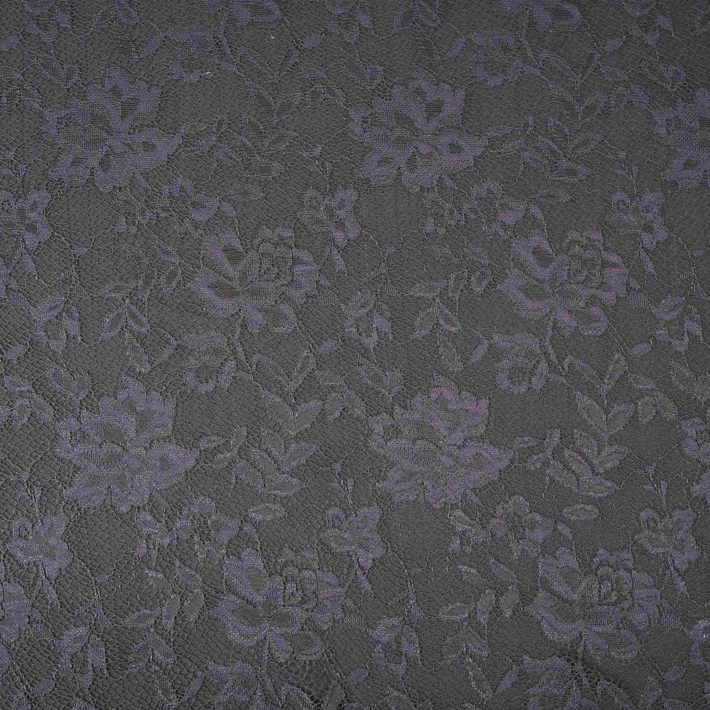 Black Floral Embroidery Lace Fabric LI-32186