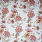 White with Pink Floral Print Cotton Mulmul Fabric PG-30471