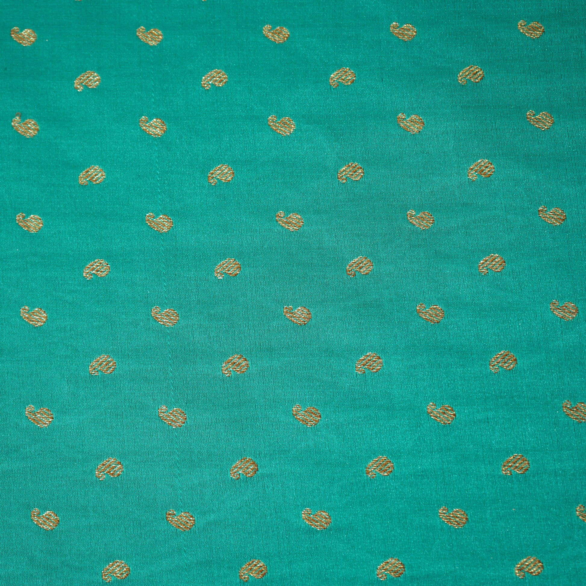 Green Banarasi Brocade Fabric 19210