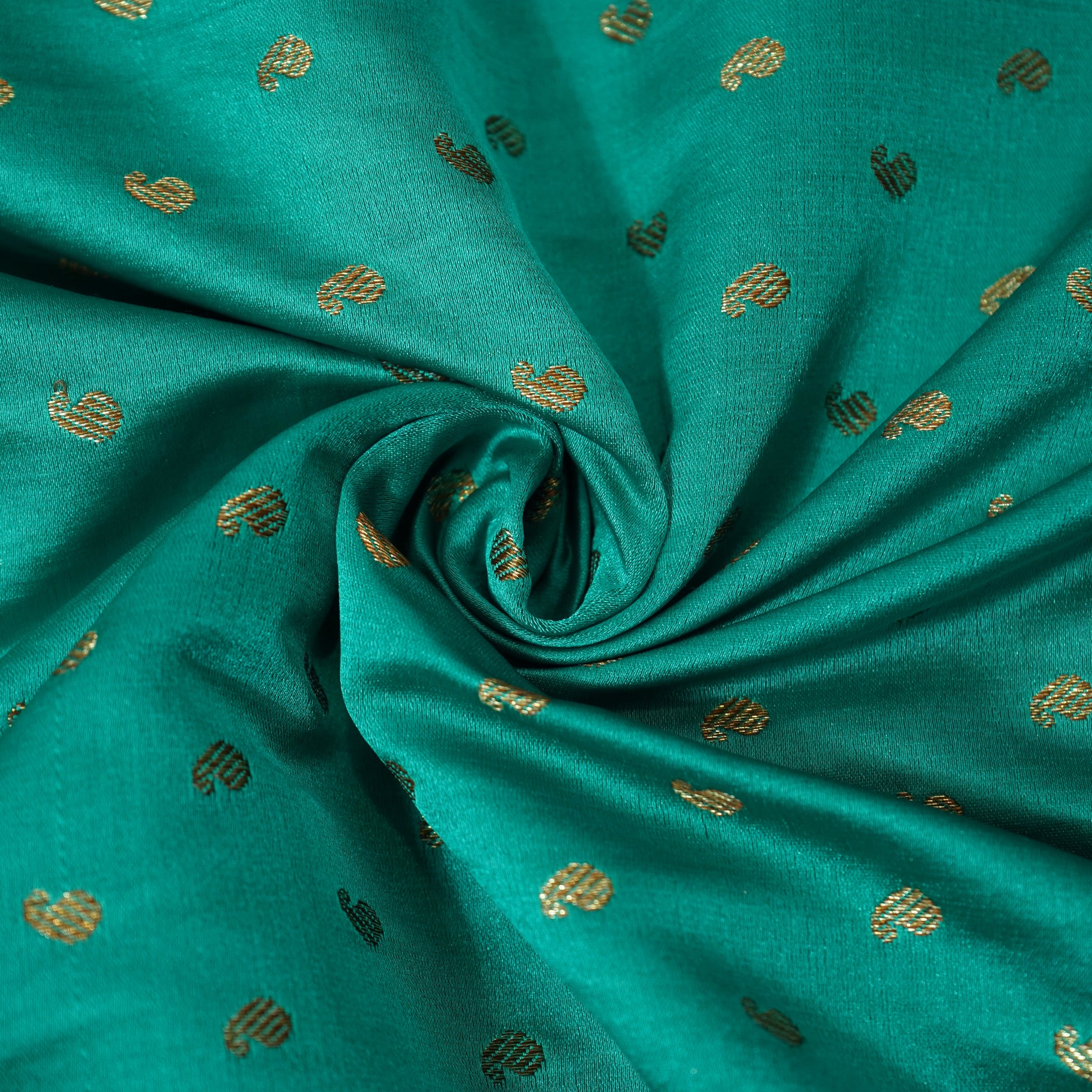 Green Banarasi Brocade Fabric 19210
