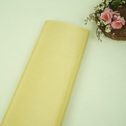 Lemon Yellow Solid Chinon Fabric NFC-16