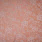 Peach Floral Embroidery Lace Fabric LI-32183