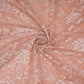 Peach Floral Embroidery Lace Fabric LI-32183
