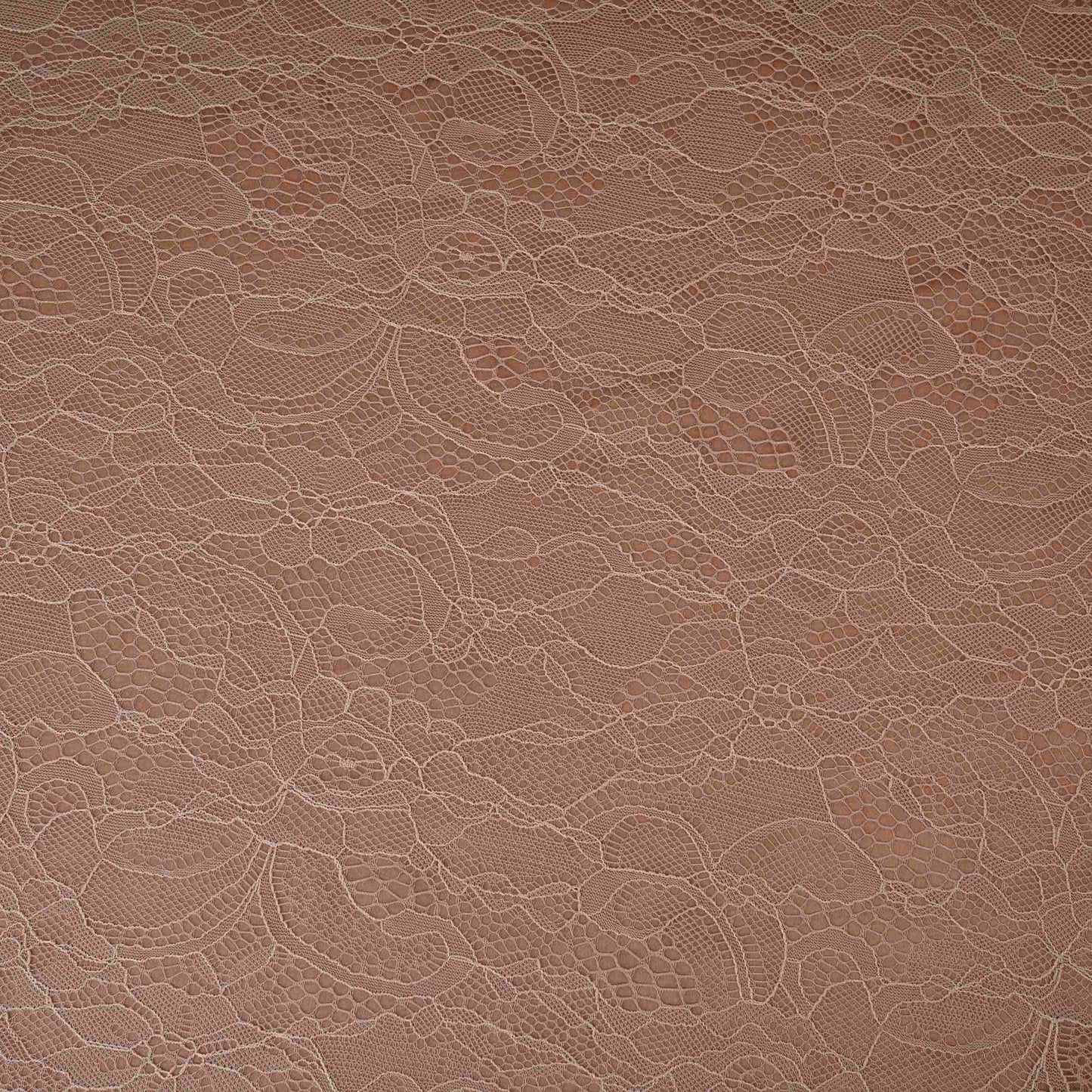 Light Brown Floral Embroidery Lace Fabric LI-32188