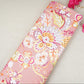 Pink with Multicolor Floral Print Cotton Satin Fabric PG-30447