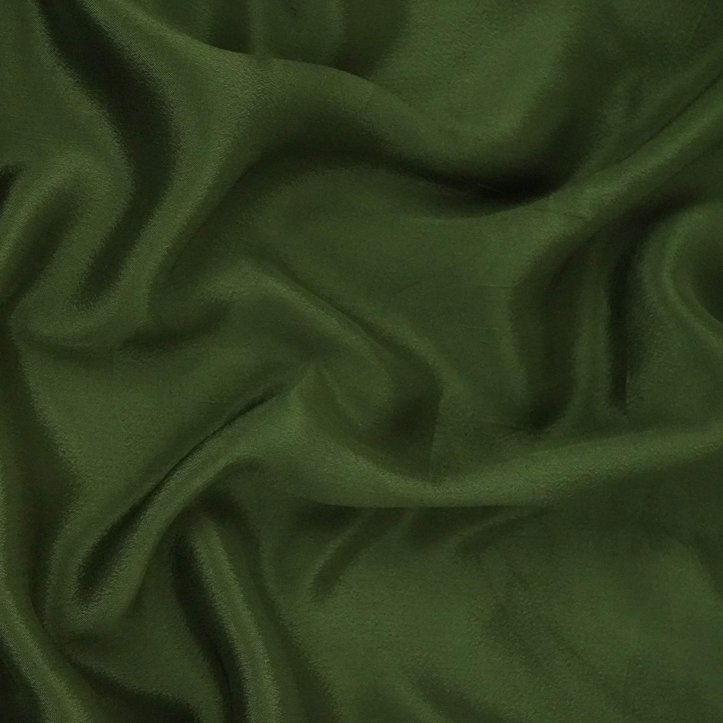 Mehendi Green Solid Chinon Fabric NFC-05 - TradeUNO