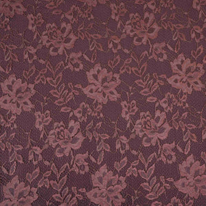 Dark Brown Floral Embroidery Lace Fabric LI-32182 - TradeUNO