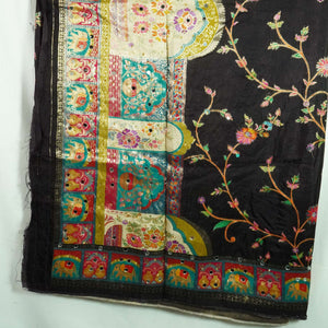 Black Gharchola Multicolor Zari Mirror Work Jacquard Dupatta SU-33646 – image 3 of 3