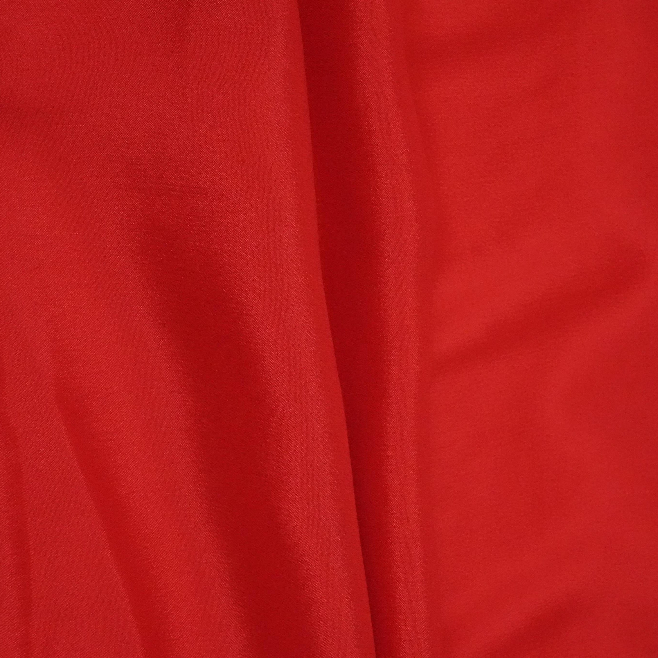 Red Solid Chinon Fabric NFC-09 - TradeUNO