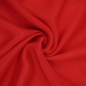 Red Solid Chinon Fabric NFC-09 - TradeUNO