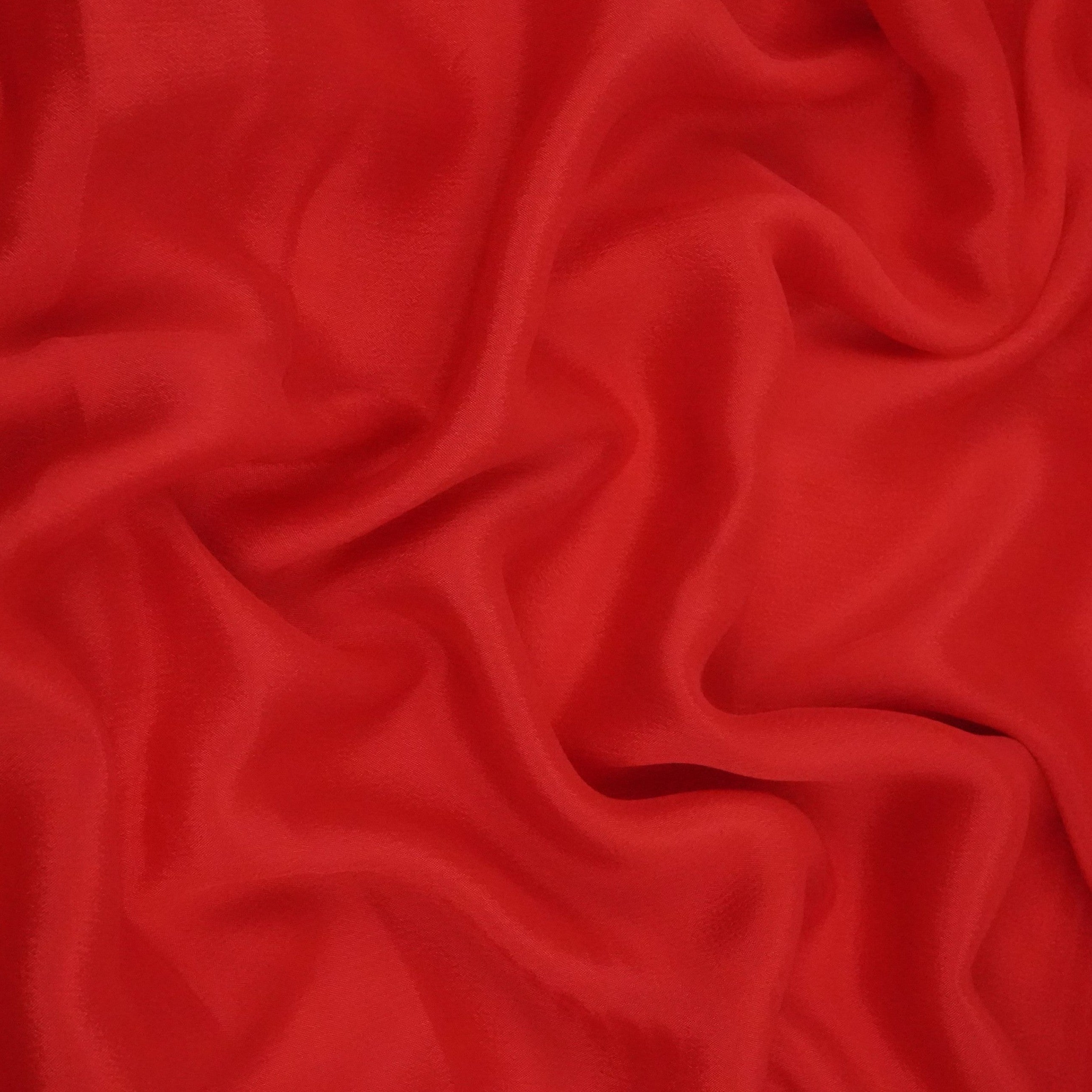 Red Solid Chinon Fabric NFC-09 - TradeUNO