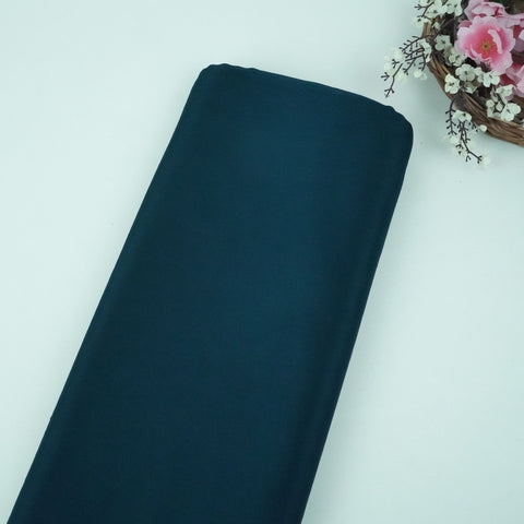 Turquoise Blue Solid Chinon Fabric NFC-17