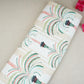 White Floral Print Poplin Fabric LSF-30550