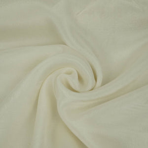Off White Solid Chinon Fabric NFC-03 - TradeUNO