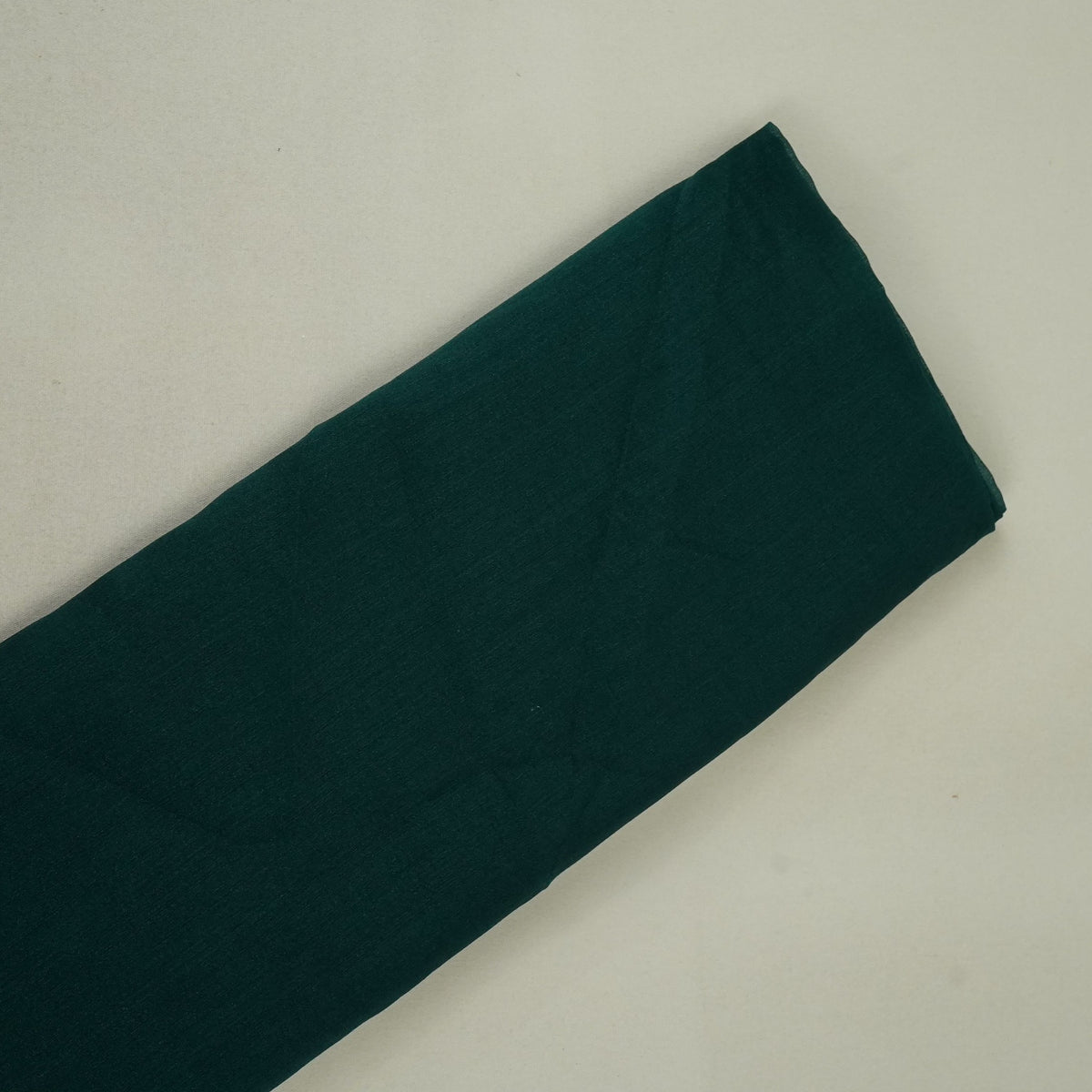 Dark Green Solid Tissue Fabric
