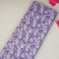 Purple with Silver Paisley Print Cotton Mulmul Fabric PG-30472