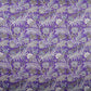 Purple with Silver Paisley Print Cotton Mulmul Fabric PG-30472