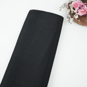 Black Solid Chinon Fabric NFC-06 - TradeUNO