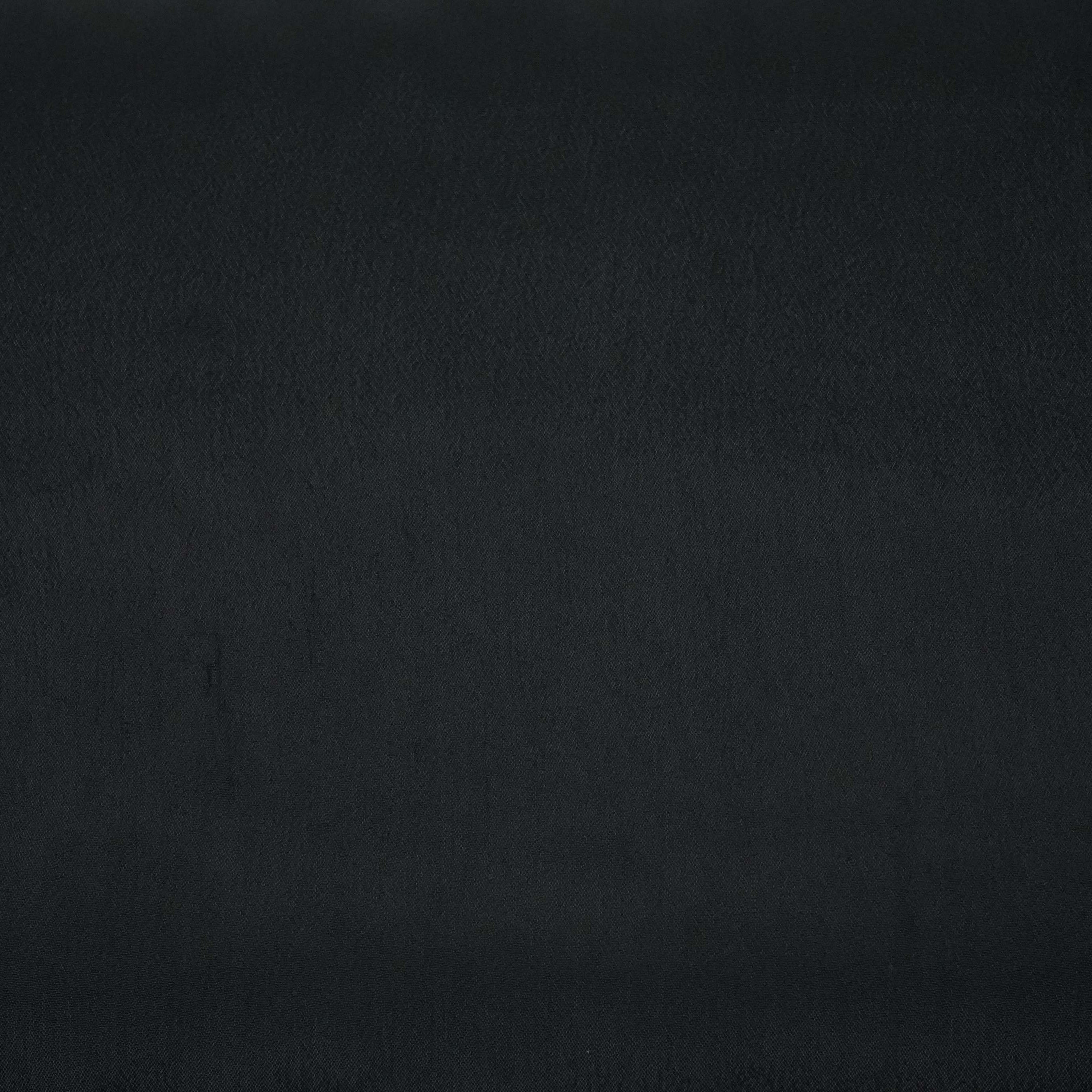 Black Solid Chinon Fabric NFC-06 - TradeUNO