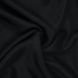 Black Solid Chinon Fabric NFC-06 - TradeUNO