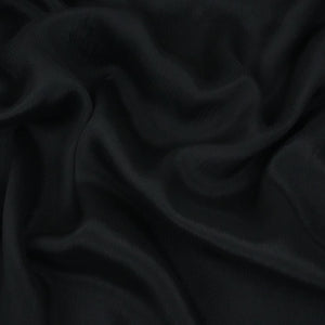 Black Solid Chinon Fabric NFC-06 - TradeUNO