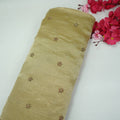 Golden Buti Cutdana Embroidery Kanjivaram Tissue Fabric VF-35381