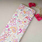 Off White Floral Print Cotton Mulmul Fabric PG-30387