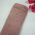 Pink Buti Cutdana Embroidery Kanjivaram Tissue Fabric VF-35383