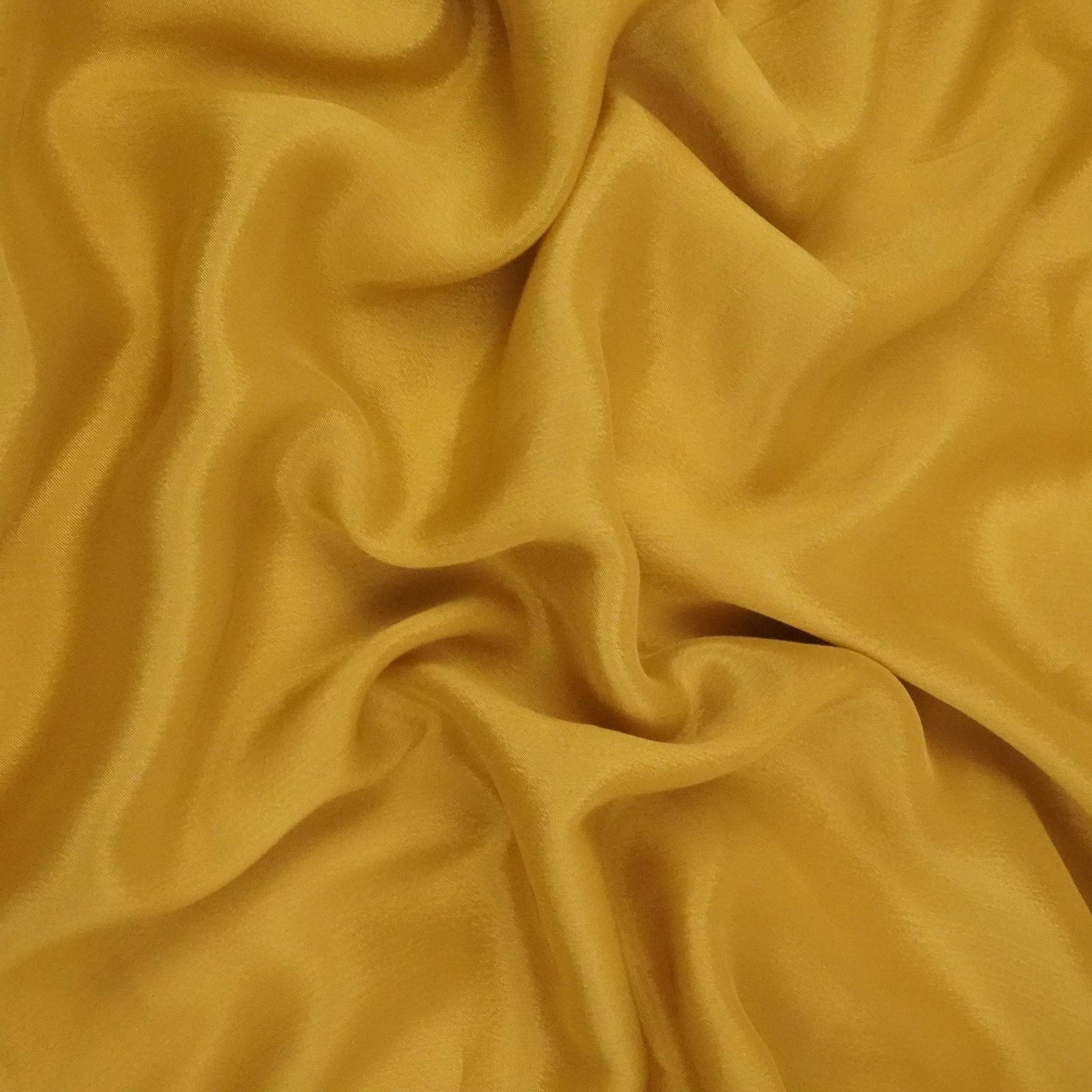 Yellow Solid Chinon Fabric NFC-12 - TradeUNO