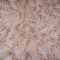 Off White With Beige 3D Leaf Embroidery Tencel Schiffli Fabric LI-32336