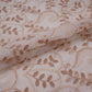 Off White With Beige 3D Leaf Embroidery Tencel Schiffli Fabric LI-32336