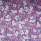 Purple with White Floral Print Cotton Mulmul Fabric PG-30454