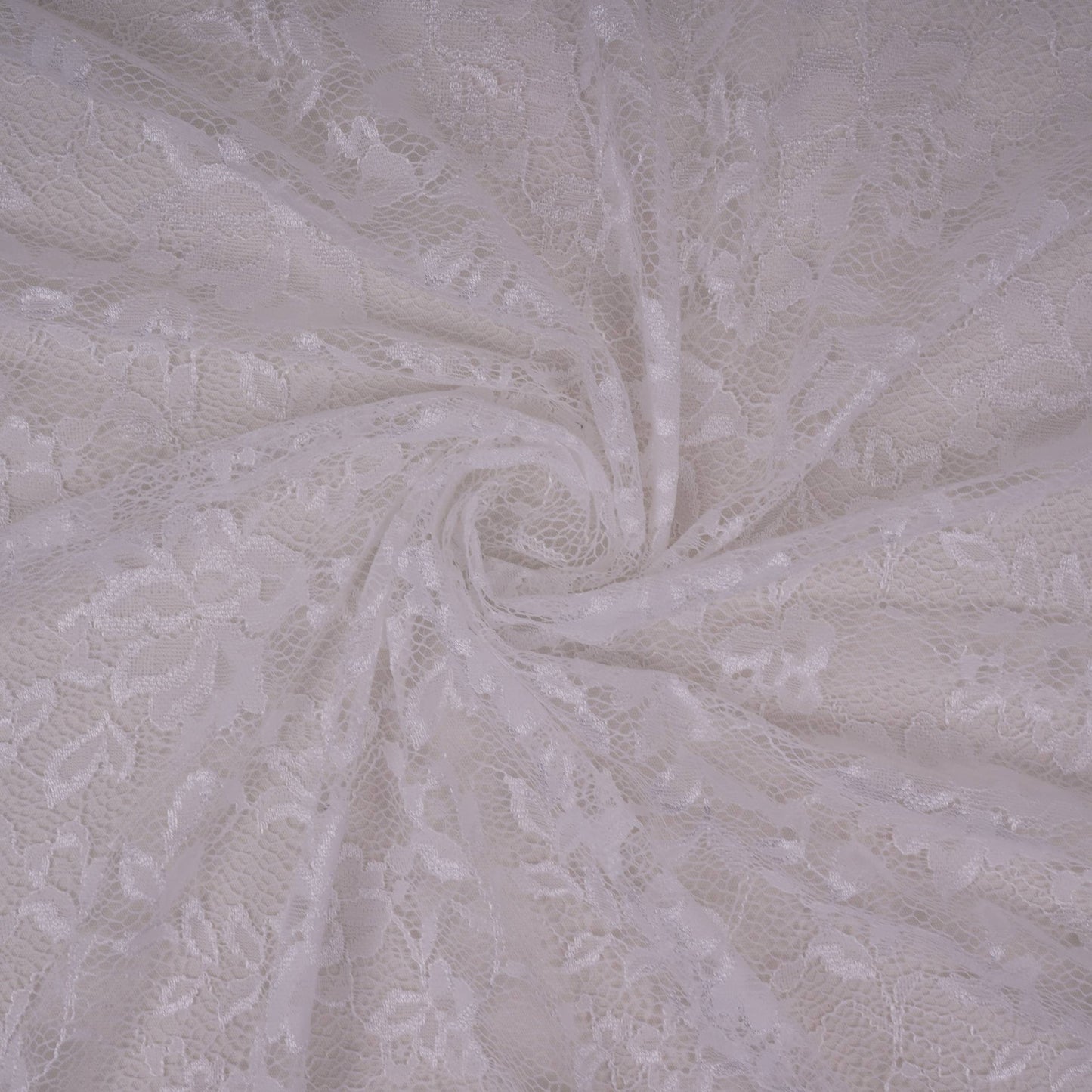 White Floral Embroidery Lace Fabric LI-32181