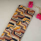Brown with Multicolor Abstract Print Cotton Mulmul Fabric PG-30456