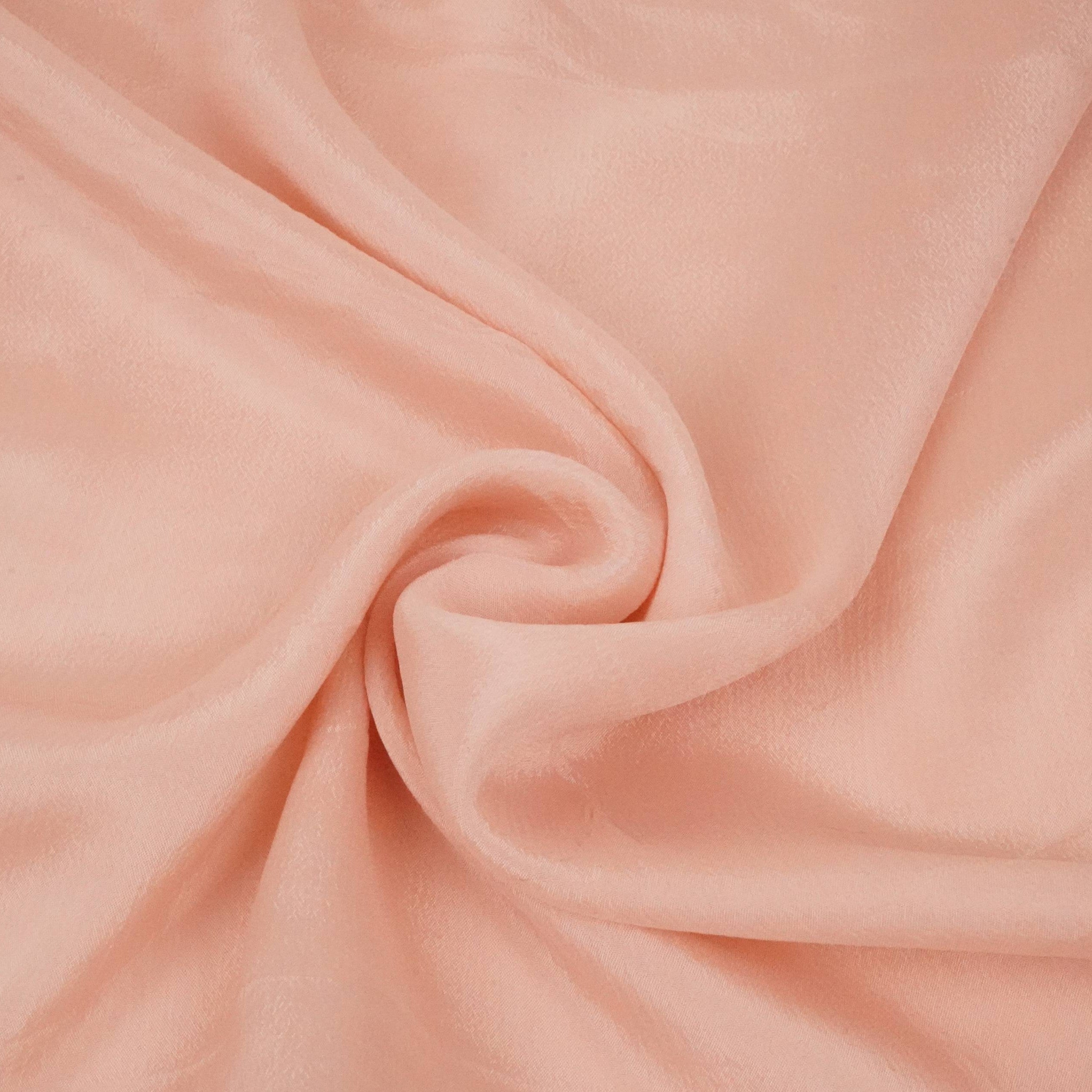 Baby Pink Solid Chinon Fabric NFC-19 - TradeUNO
