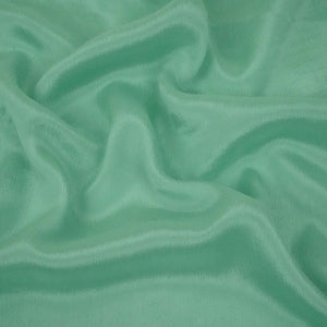 Mint Green Solid Chinon Fabric NFC-13 - TradeUNO