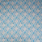 Blue Floral Print Cotton Mulmul Fabric PG-30458