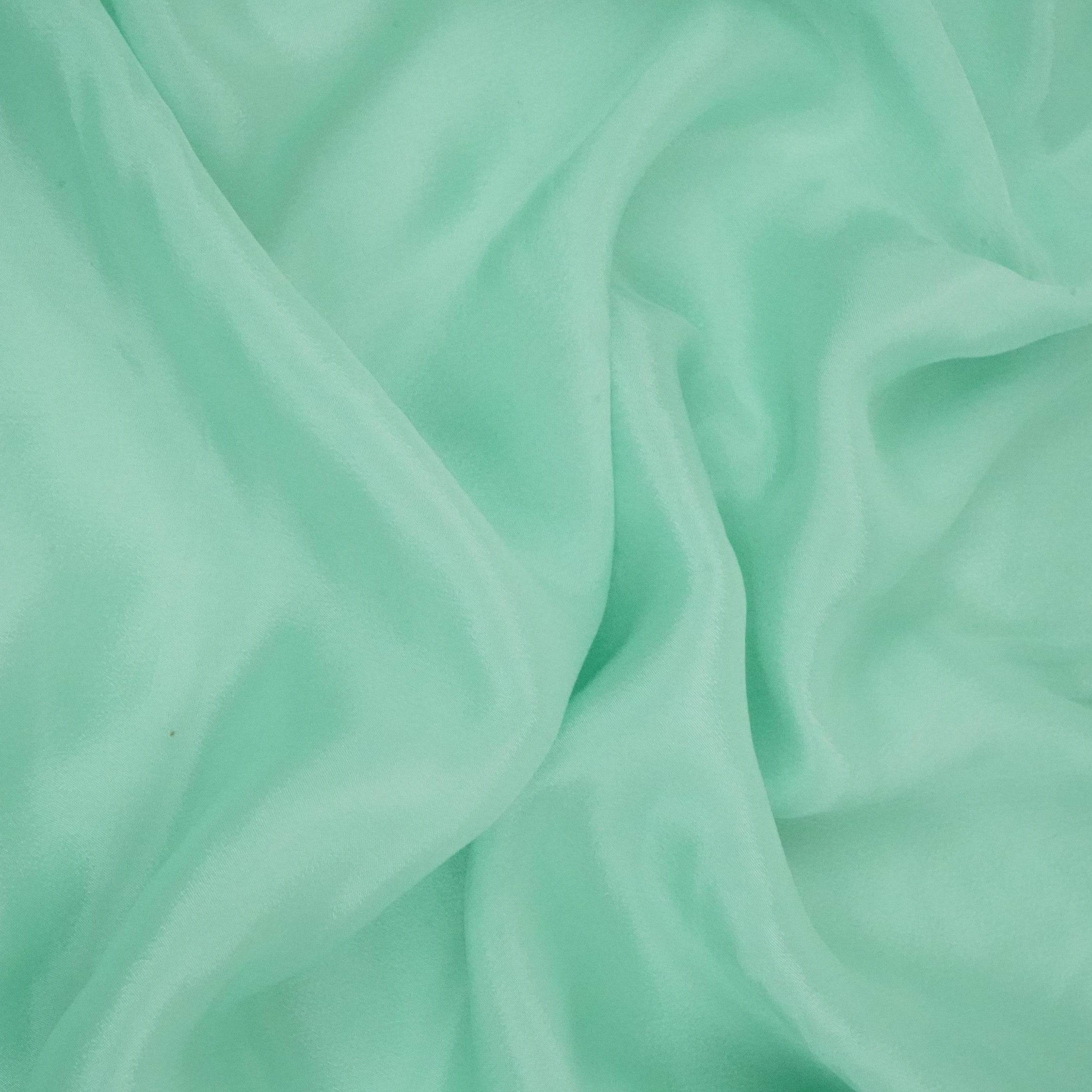 Seafoam Green Solid Chinon Fabric NFC-11 - TradeUNO
