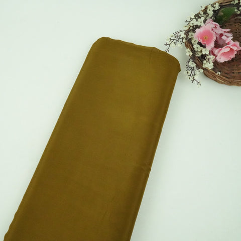 Dark Mustard Solid Chinon Fabric NFC-15