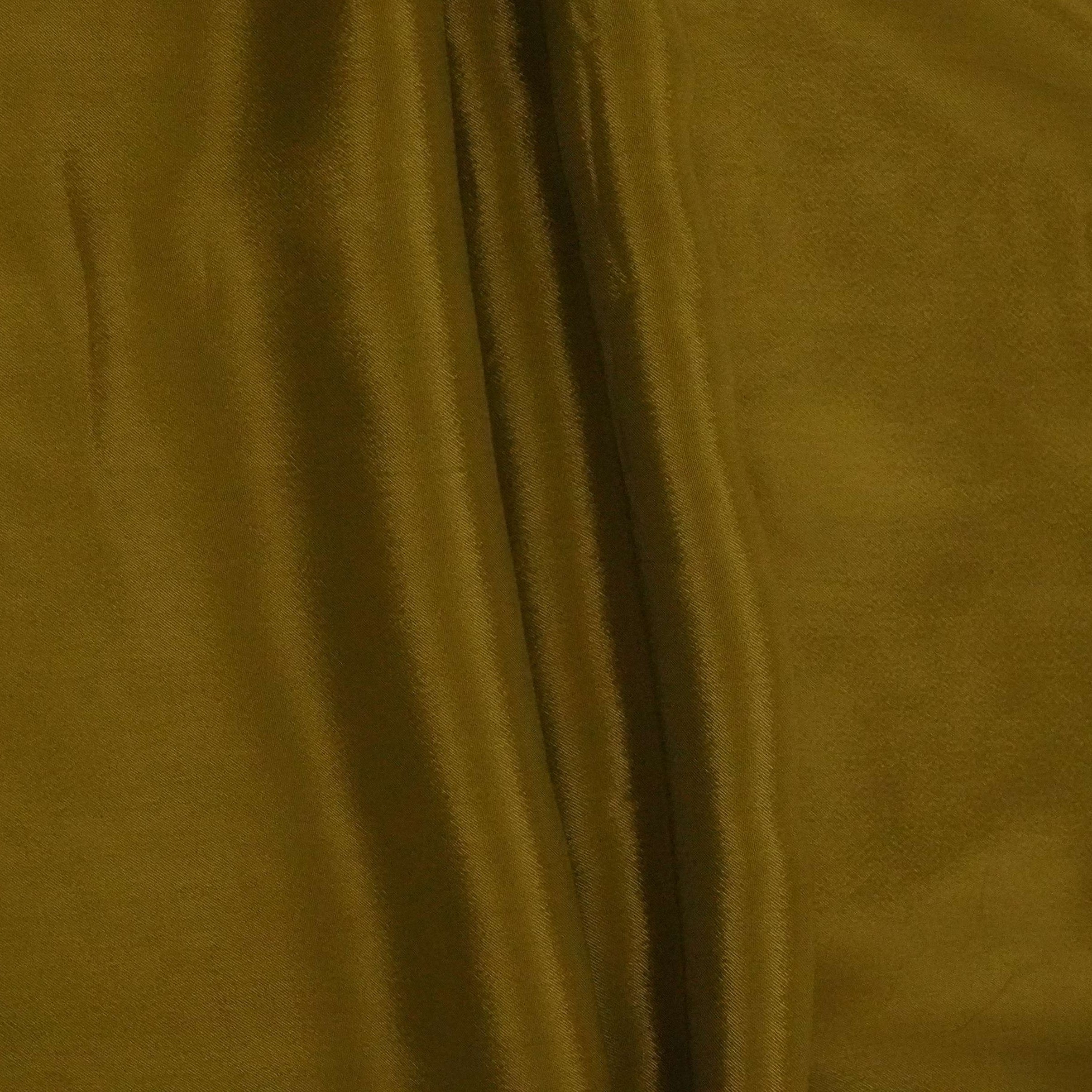 Dark Mustard Solid Chinon Fabric NFC-15 - TradeUNO