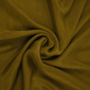 Dark Mustard Solid Chinon Fabric NFC-15 - TradeUNO