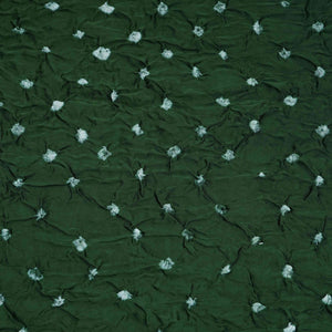 Green Bandhani Print Modal Satin Fabric EEG-32222 - TradeUNO