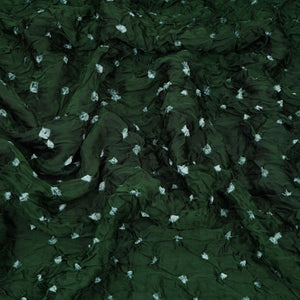 Green Bandhani Print Modal Satin Fabric EEG-32222 - TradeUNO