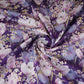 Dark Purple Floral Print Cotton Mulmul Fabric PG-30390